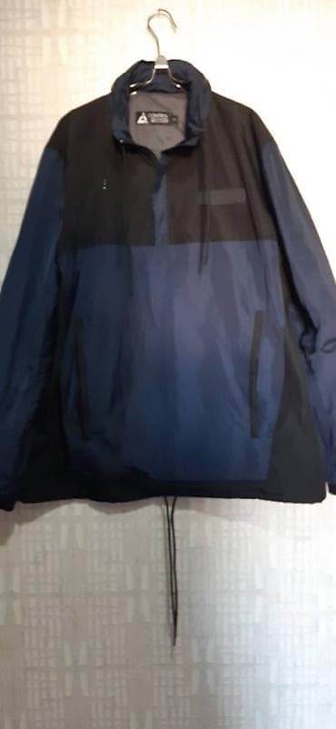 Толстовки: Мужская ветровка. Сезон - осень-весна. Цвет : черно-синий. В воротнике — 4