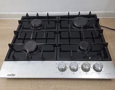 Варочная газовая панель Simfer, модель H60V40SGB. - 4 конфорки: 1 — 2