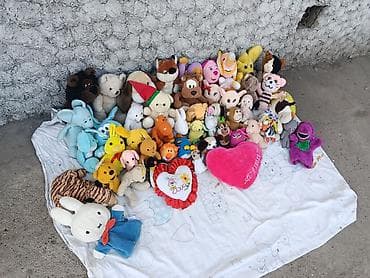 ящик для фруктов: Мягкие игрушки. большие 150 сом за одну.маленькие 70 сом за одну — 8