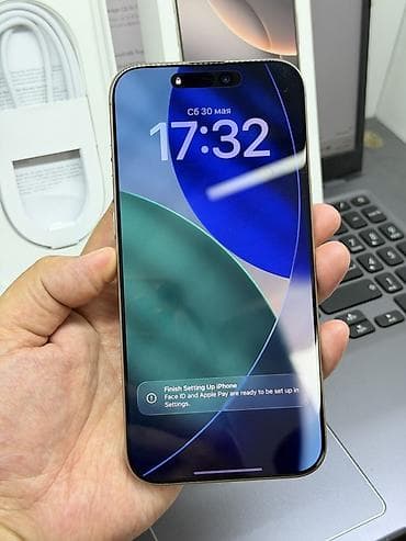 14 pro 256: IPhone 16 Pro Max, Б/у, 512 ГБ, Золотой, Коробка, 98 % — 10