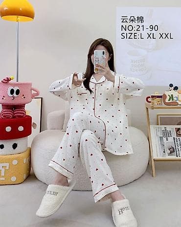 Спорттук кийим: ЛИКВИДАЦИЯ 🔥🔥🔥 🚨Осталось всего 5 штук Женский пижамный комплект - — 2