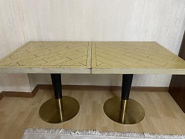 Столы для кафе: Стол для кафе, Б/у, Прямоугольный, Самовывоз, Платная доставка, цвет - Бежевый — 2