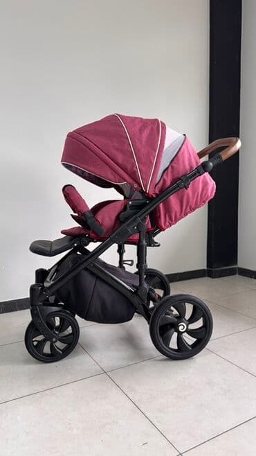 продаю коляску трость: Коляска, цвет - Фиолетовый, Б/у — 4
