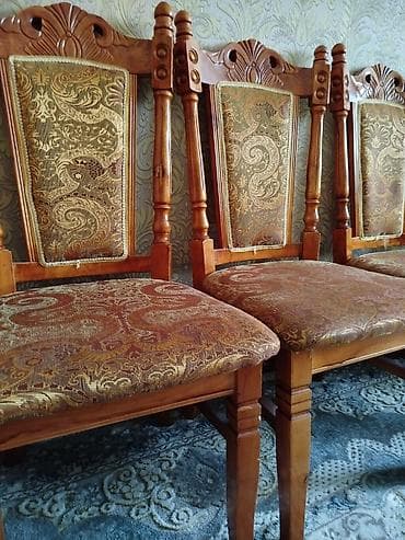 капютерный стол: Стол и стул для зала, Самовывоз, цвет - Коричневый — 4