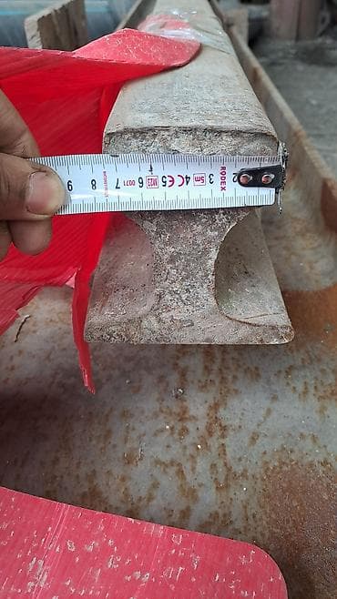 желез: Рельс стальной (железнодорожный профиль) длина 8 метров, одна штука — 5