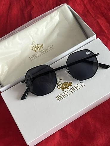 Очки: Солнцезащитные очки (2 пары) 1) BELVOIR &CO - Геометрическая — 1