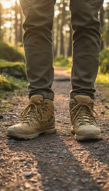 соломон обувь: Тактические ботинки Salomon, высокие. - Цвет: песочно-оливковый с — 1