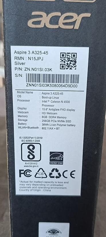 Ноутбуки Acer: Для учебы, Новый, Intel Celeron — 2