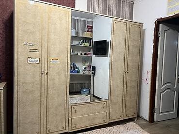 Спальные гарнитуры: Спальный гарнитур, Комод, Шкаф, Россия, ДСП, цвет - Бежевый — 1