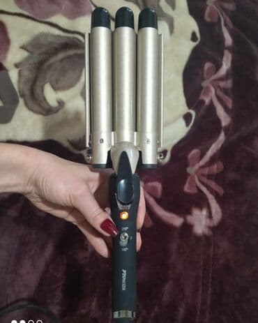 вафельница 2 в 1: Плойка Bellissima, Вид плойки: Тройной, Керамическое — 1