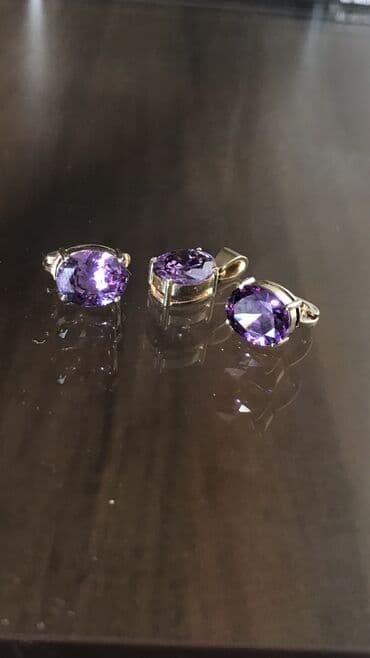 золото бишкек цена: Новый Золотой комплект с аметистом. 14 карат ( 585 проба) желтое — 1