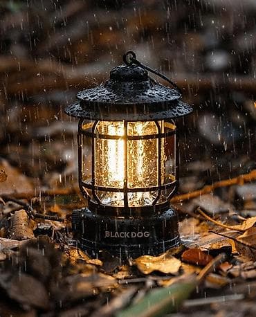 BLACK DOG Candlelight Retro Camping Lamp — портативный ретро-фонарь с — 4