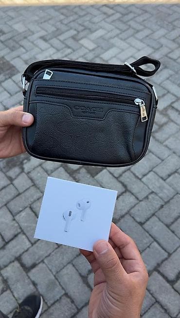 Барсетки: Акция ‼️Акция (Комбо) Сумка COACH + беспроводные наушники (в коробке) — 1