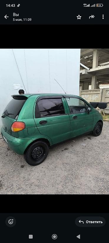 давно дамас: Daewoo Matiz: 1999 г., 0.8 л, Механика, Бензин, Хэтчбэк — 3