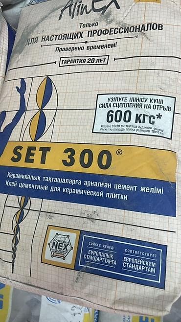 Плиточный клей: Клей цементный для керамической плитки AlinEX SET 300 - Назначение — 1