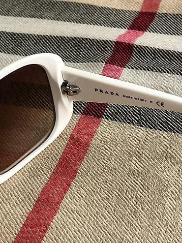 Кошельки: Солнцезащитные очки очки, Prada, Унисекс, Нестандартные, Линзы поляризованные, Б/у — 5