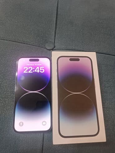 купить айфон 5 с: IPhone 14 Pro, 256 ГБ, Deep Purple, Заряддоочу түзүлүш, Коргоочу айнек, Каптама, 85 % — 6