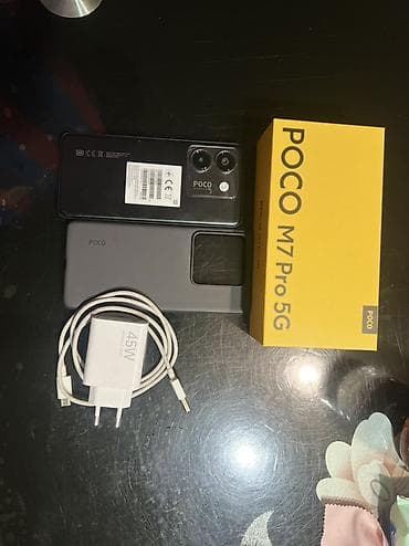 Poco M7 Pro 5G, Новый, 512 ГБ, цвет - Черный, 2 SIM