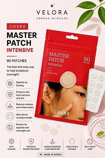 Бинттер, таңгычтар: COSRX Master Patch Intensive — гидроколлоидные патчи от высыпаний (90 — 1