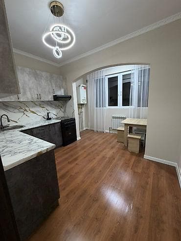 Квартиры: 2 комнаты, 67 м², 106 серия улучшенная, Кок-Жар мкр 106 серия улучшенная, 2 этаж, Евроремонт — 4