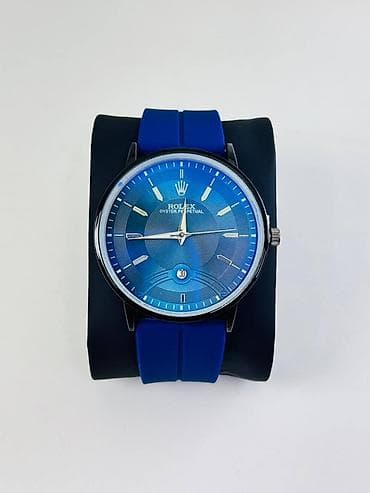 mi bend 6: Наручные часы с синим циферблатом и силиконовым ремешком. - — 1