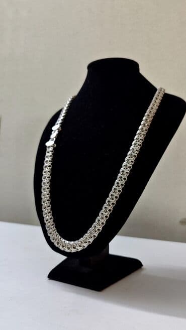 эксклюзивные свадебные пригласительные: Цепь "Гермес" Серебро 925 проба Вес 75 грамм Длина 65 см Ширина 10 мм — 1