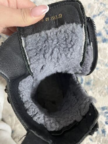 Атайын кийим: Натуралочка!! Зимние ботинки на шнуровке Кожа снаружи,мех Нат.внутри — 3