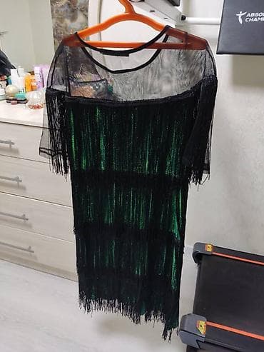 Вечернее платье, Короткая модель, С рукавами, 2XL at lalafo.kg Вечернее платье, Короткая модель, С рукавами, 2XL