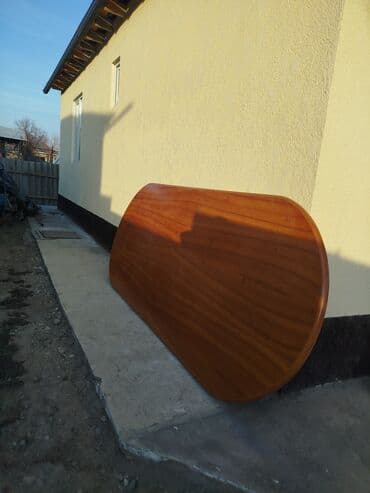 кухонный стол трансформер: Стол для зала, Б/у, Складной, Овальная — 4