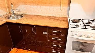silver kitchen: Кухонный гарнитур, Б/у, цвет - Коричневый — 4