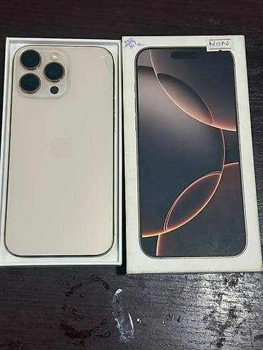 Техника и электроника: IPhone 16 Pro Max, Б/у, 256 ГБ, Desert Titanium, Коробка, В рассрочку, 89 % — 6