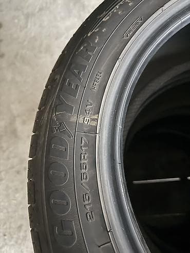 урмат бетон: Шиналар 215 / 55 / R 17, Жай, Колдонулган, Комплект, Жеңил унаалар, Жапония, GoodYear — 8