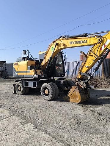 Экскаватор, Hyundai, Колесный