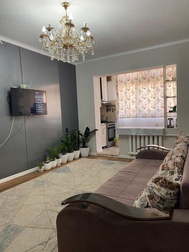 купить квартиру в токмаке кыргызстан: 1 комната, 35 м², 105 серия, 1 этаж, Дизайнерский ремонт — 3