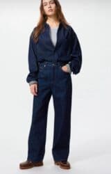 джинсы на девочку: Джинсы, Uniqlo, Япония, Высокая талия, L — 1