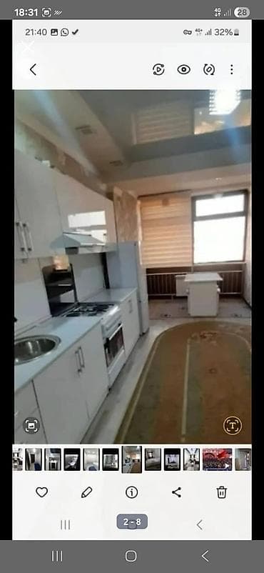 дордой рынок квартира: 2 комнаты, Без подселения, С мебелью полностью — 4