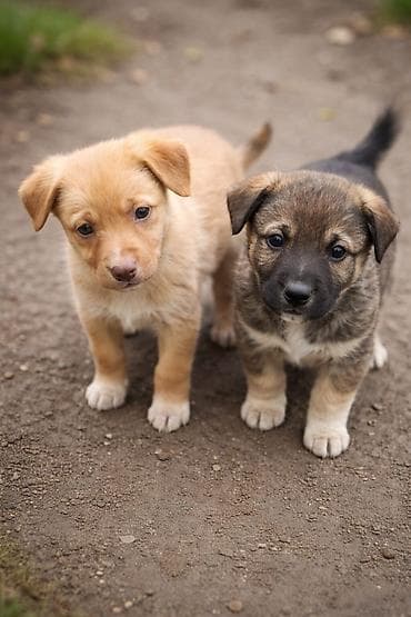 дешёвые собаки: Собака даром: Дворняжка, 2 месяца, Самец — 1