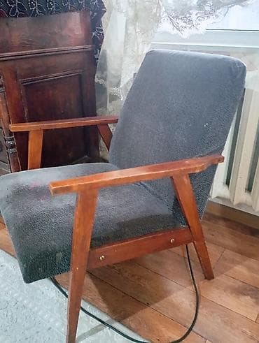 китеп койгуч: Кресло в стиле mid-century modern - Каркас из массива дерева с — 1