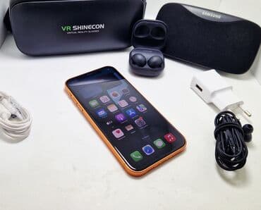 чехол чехлы: IPhone 17 Pro, Б/у, 128 ГБ, Желтый, Наушники, Зарядное устройство, Защитное стекло, 100 % — 6