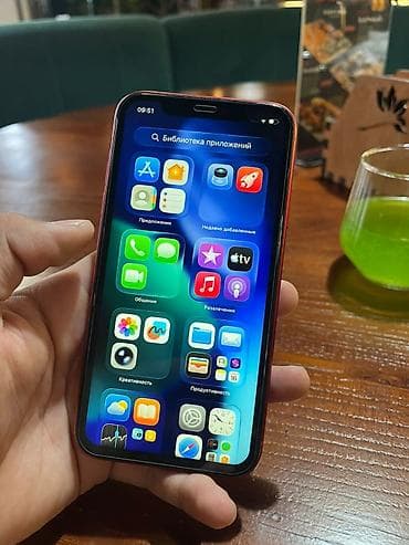 а 10 с: IPhone 11, Б/у, 128 ГБ, Красный, 91 % — 10