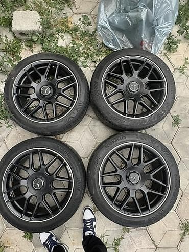 Дөңгөлөктөр монтажда 245 / 45 / R 19, Жай, Комплект, Жеңил унаалар, Куйма, тешиктери - 5 lalafo.kg да Дөңгөлөктөр монтажда 245 / 45 / R 19, Жай, Комплект, Жеңил унаалар, Куйма, тешиктери - 5