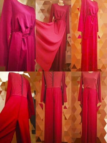 длинные платья для беременных: Вечернее платье, Длинная модель, Креп, С рукавами, M — 16