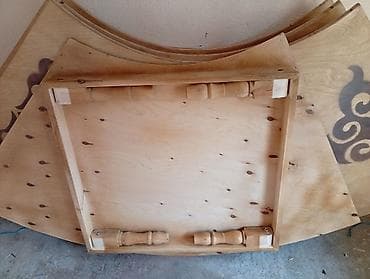 кухини стол: Национальный кыргызский стол, Раскладной, Дерево, цвет - Коричневый — 3