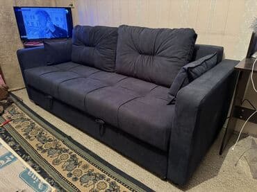 диван угольный: Прямой диван, Новый, Трехместный — 6