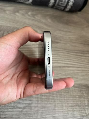 pixel pro: IPhone 16 Pro, Б/у, 128 ГБ, White Titanium, Защитное стекло, 92 % — 8