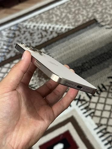 apple 14: IPhone 16 Pro, Б/у, 256 ГБ, Desert Titanium, Коробка, 87 % — 3