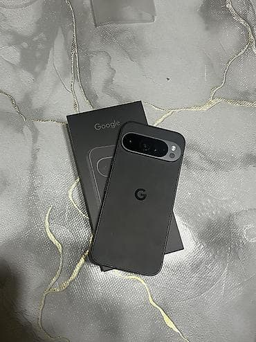 Техника и электроника: Google Pixel 9 Pro, Б/у, 128 ГБ, цвет - Черный, 1 SIM, eSIM — 2