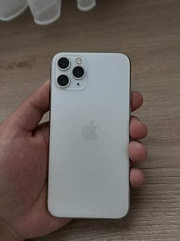 IPhone 11 Pro, Б/у, 64 ГБ, Серебристый, Защитное стекло, Чехол, 78 %