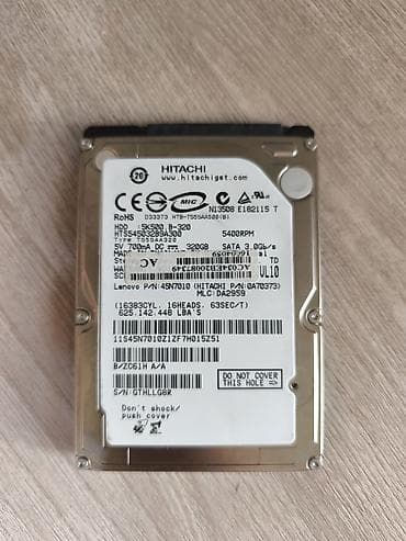 ПК үчүн маалымат алып жүрүүчү, Колдонулган, Hitachi, HDD, 2.5", ПК үчүн