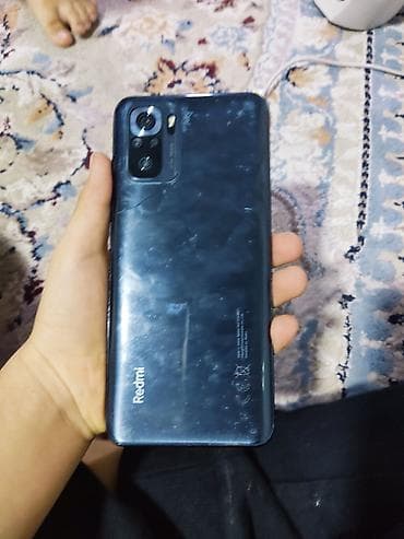 resident evil: Redmi, Redmi Note 10, Б/у, 128 ГБ, цвет - Черный, 2 SIM — 2